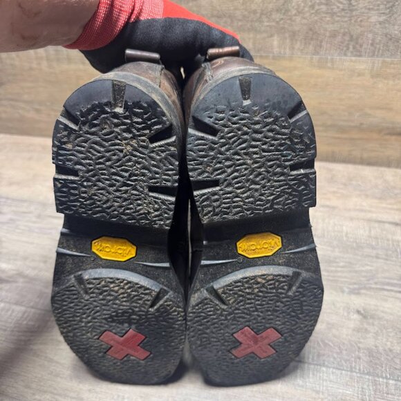 Red Wing Shoes Brown Leather Metguard Steel Toe Boots Men's Size 10.5 - Picture 4 of 7